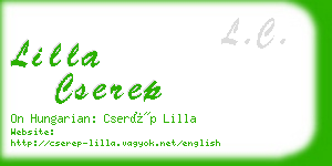 lilla cserep business card